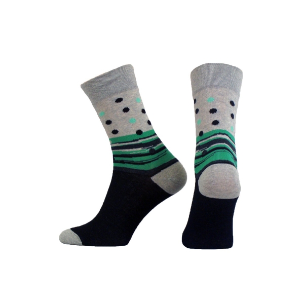 Funny Socks FS671-113  kółka+kreski